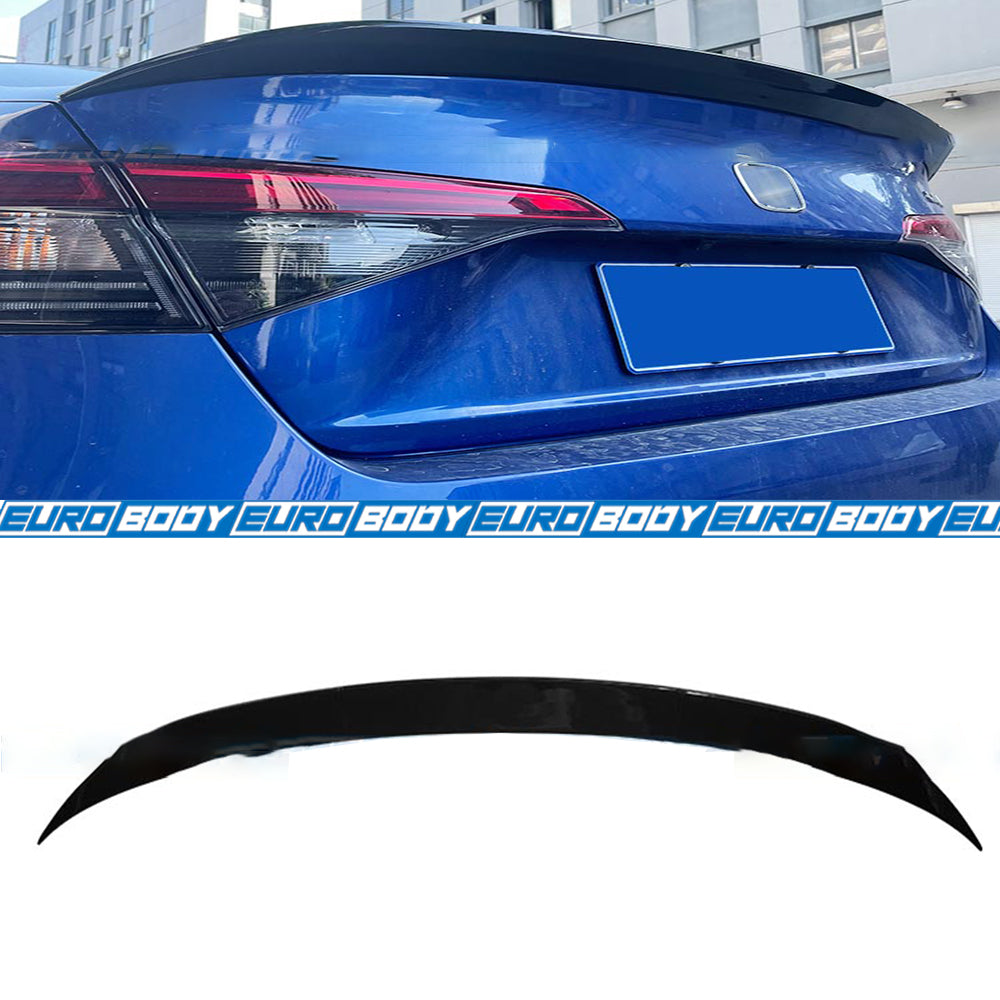 Aero Style Lip Spoiler (Gloss Black) for 22+ Honda Civic FL1 11th Gen
