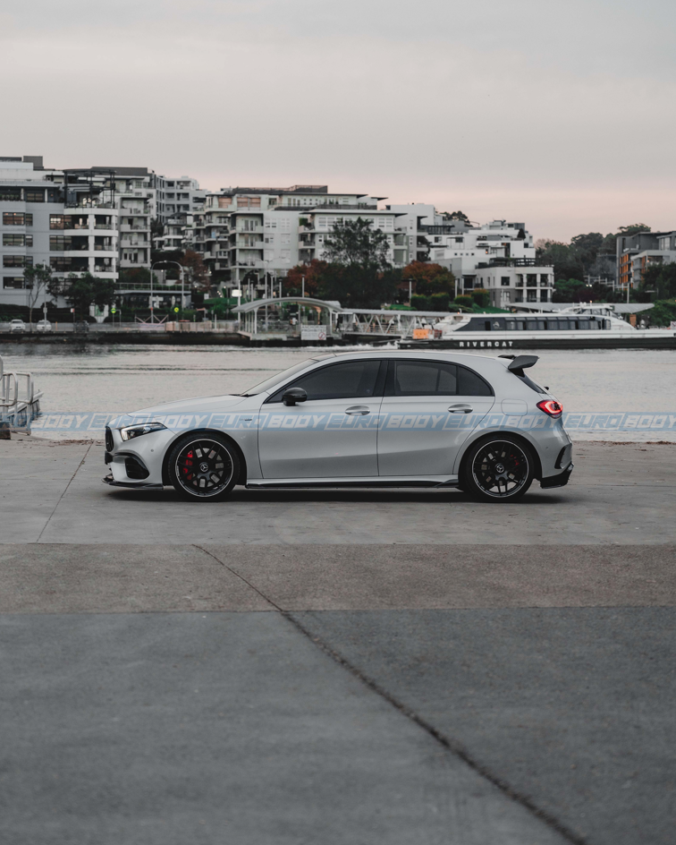 Euro Design Style Side Skirts (Carbon Fibre) for 19+ Mercedes-Benz A-Class W177/V177