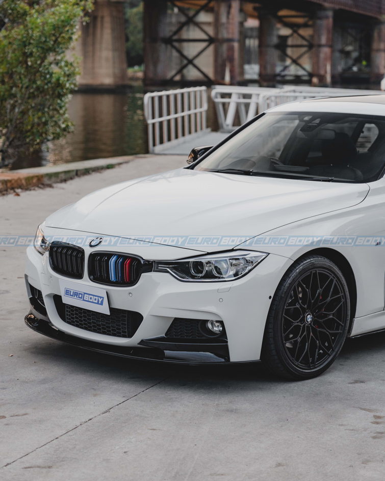 Euro Design Dual Slot Front Grill (Gloss Black) for 12-18 BMW 3 Series/4 Series F30/F31/F32/F33/F36
