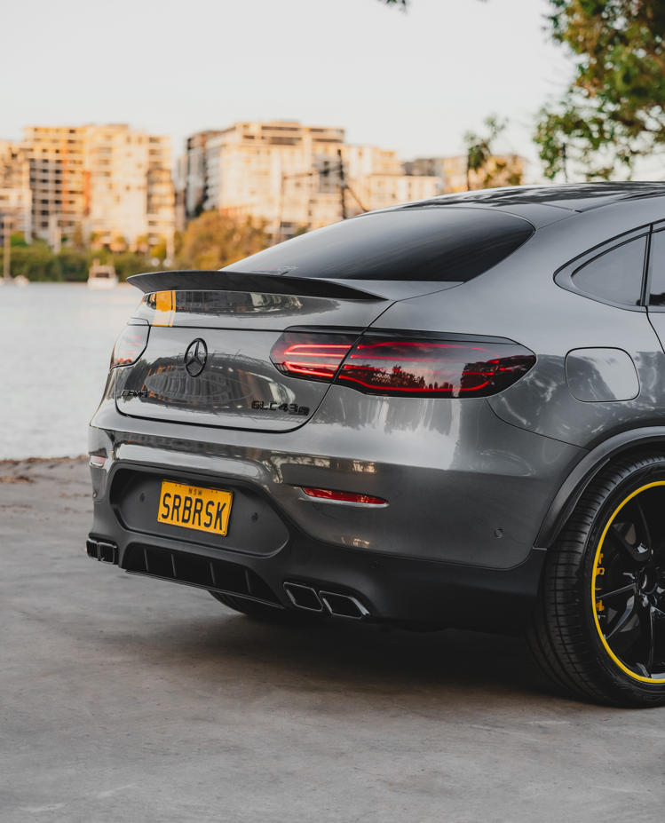 AMG Style Lip Spoiler (Gloss Black) for 15-22 Mercedes-Benz GLC-Class (Wagon/Coupe) W253/C253