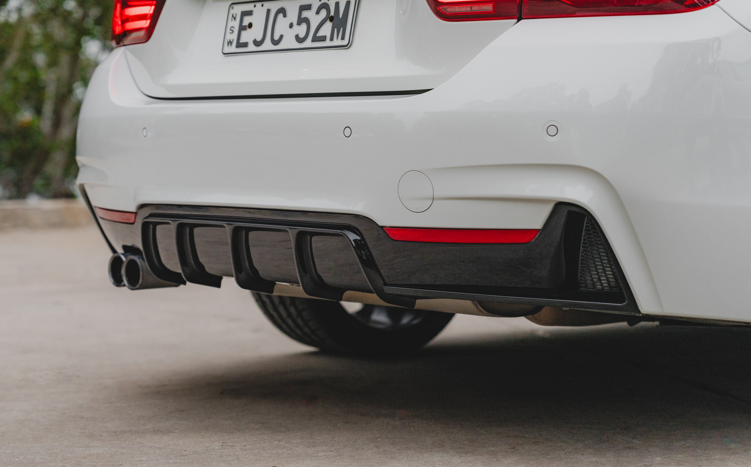 M-Performance Style Rear Diffuser (Gloss Black) for 12-18 BMW 4 Series F32/F33/F36 (M-Sport)