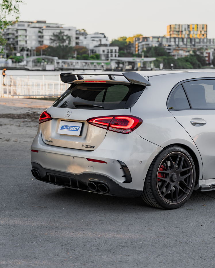 A45S (AMG) Style Rear Diffuser (Carbon Fibre) for 19+ Mercedes-Benz A45S W177