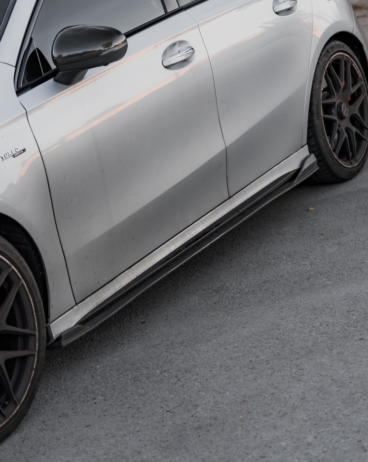 Euro Design Style Side Skirts (Carbon Fibre) for 19+ Mercedes-Benz A-Class W177/V177