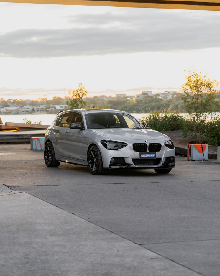 M-Performance Style Front Lip (Gloss Black) for 11-14 BMW 1 Series F20 (M-Sport) Pre-LCI