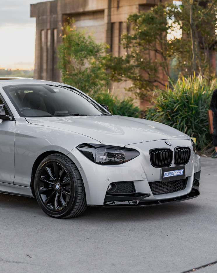 M-Performance Style Front Lip (Gloss Black) for 11-14 BMW 1 Series F20 (M-Sport) Pre-LCI