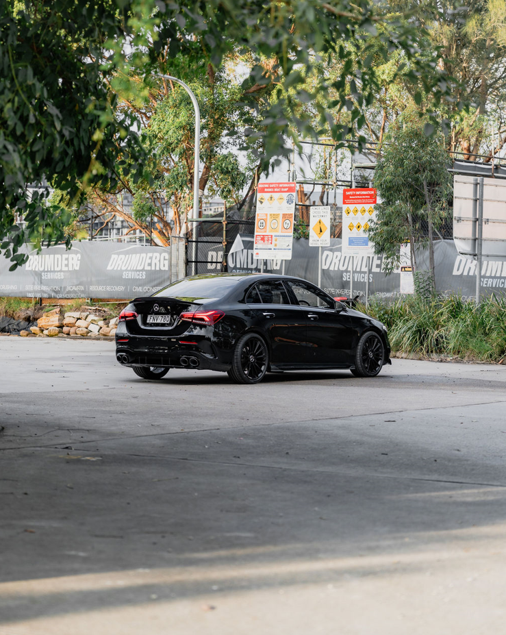 A35/A45S (AMG) Style Rear Diffuser (Gloss Black) for 19+ Mercedes-Benz A-Class (AMG/AMG-Line) W177/V177