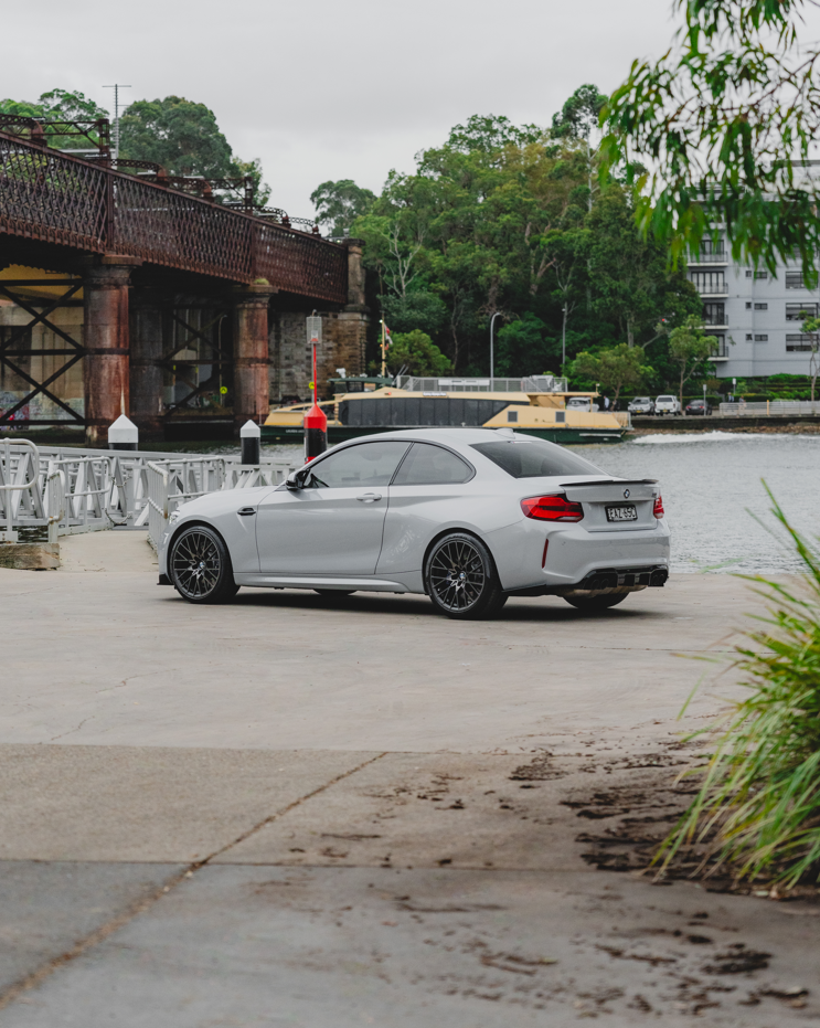 Euro Design Rear Diffuser (Gloss Black) for 16-21 BMW M2 F87