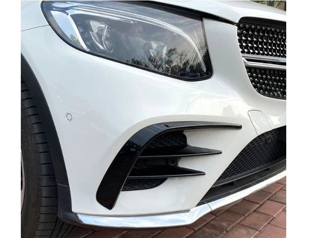 Euro Design Front Canards (Gloss Black) for 15-19 Mercedes-Benz GLC-Class (GLC43/AMG-Line) X253/C253