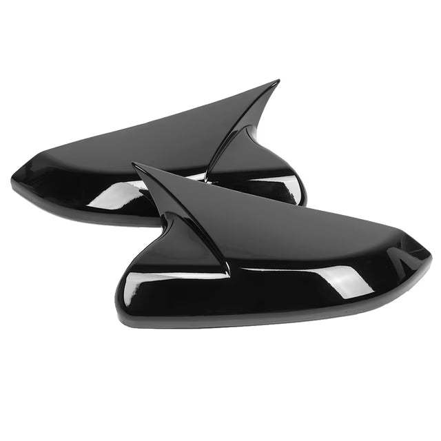 Euro Design Mirror Caps (Gloss Black) (Replacement) for 16-21 Honda Civic FC1/FC3/FK5/FK7/FK8 10th Gen