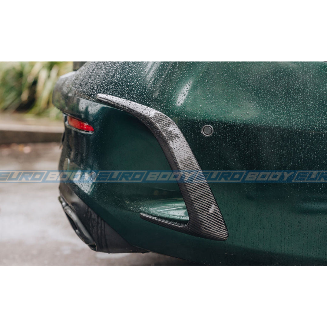 Euro Design Rear Bumper Trims (Carbon Fibre) for 15-18 Mercedes-Benz C63S (Coupe) C205