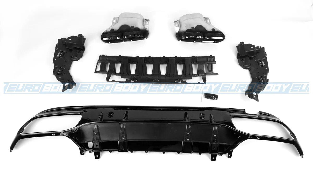 C63S (AMG) Style Rear Bumper for 2015-2021 Mercedes-Benz C-Class W205/C205