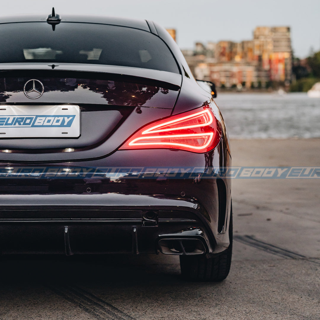 CLA45 (AMG) Style Rear Diffuser for 13-18 Mercedes-Benz CLA-Class (AMG/AMG-Line) C117
