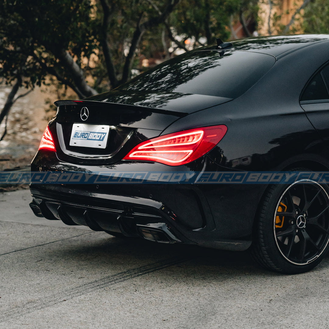 CLA45 (AMG) Style Rear Diffuser for 13-18 Mercedes-Benz CLA-Class (AMG/AMG-Line) C117