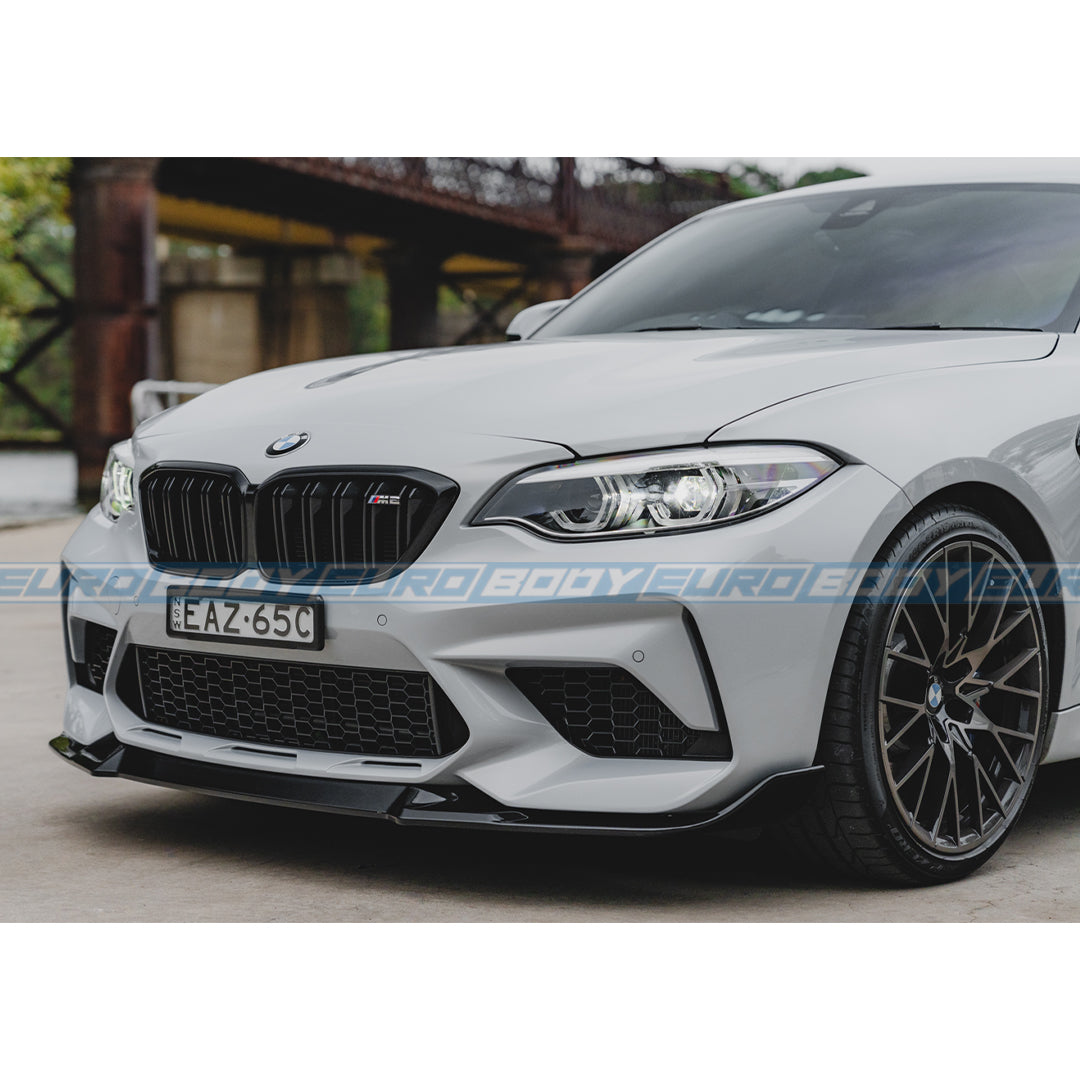 CS Style Front Lip (Gloss Black) for 16-21 BMW M2 (Coupe/Competition) F87