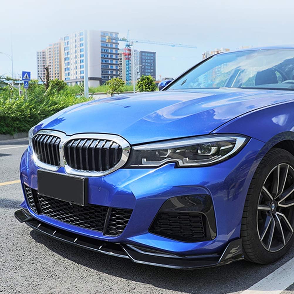 Euro Design Front Lip (3 Piece) (Gloss Black) for 19-22 BMW 3 Series G20/G21 (M-Sport)