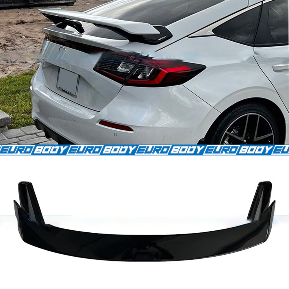 HPD Style Wing Spoiler (Gloss Black) for 22+ Honda Civic FL1 11th Gen
