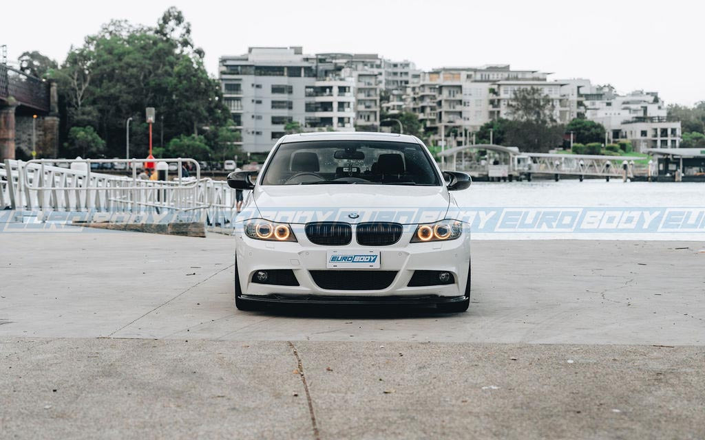 Euro Design Dual Slot Front Grill (Gloss Black) for 05-11 BMW 3 Series E90/E92/E93