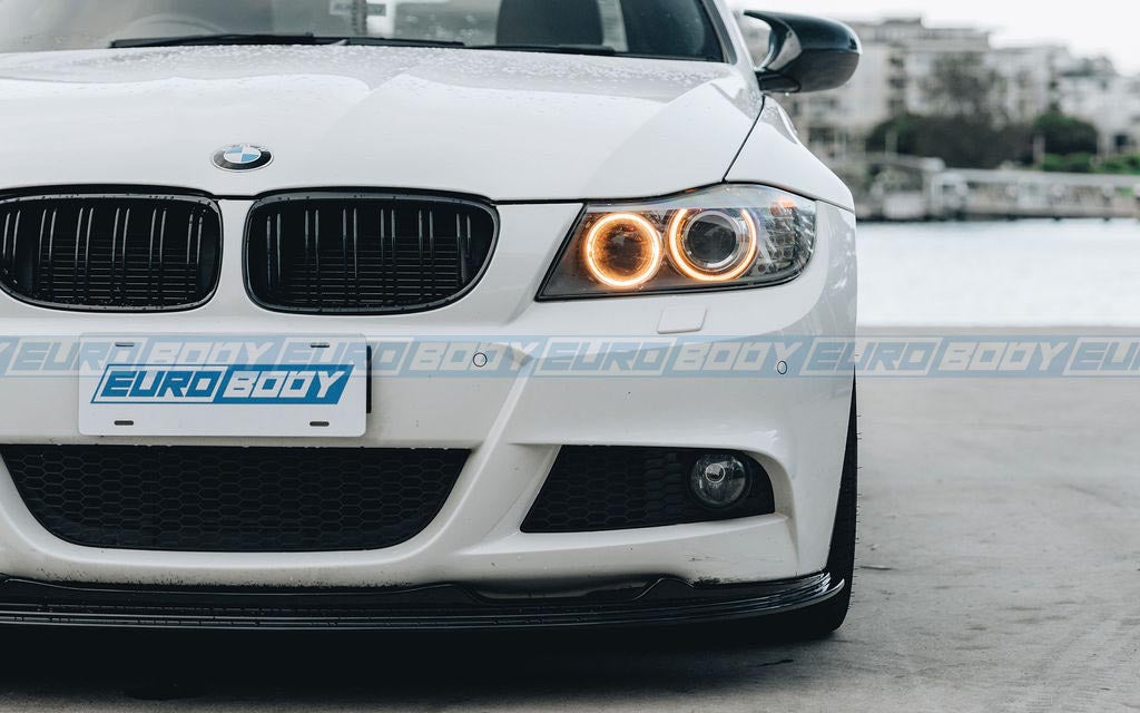 Euro Design Dual Slot Front Grill (Gloss Black) for 05-11 BMW 3 Series E90/E92/E93