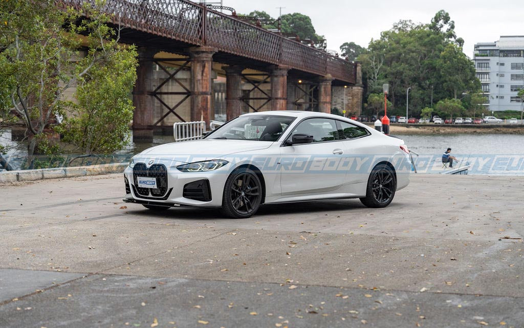 AC Style Front Lip (Gloss Black) for 20+ BMW 4 Series G22/G23 (M-Sport)