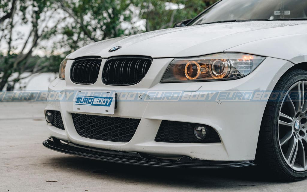 Euro Design Dual Slot Front Grill (Gloss Black) for 05-11 BMW 3 Series E90/E92/E93