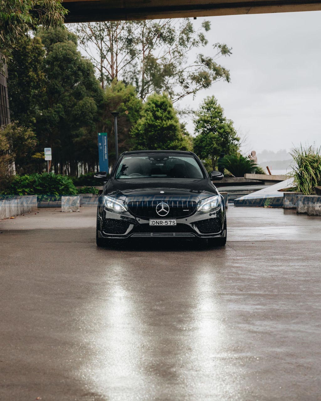 BB Style Front Lip (Gloss Black) for 15-21 Mercedes-Benz C-Class (AMG/AMG-Line) W205/C205