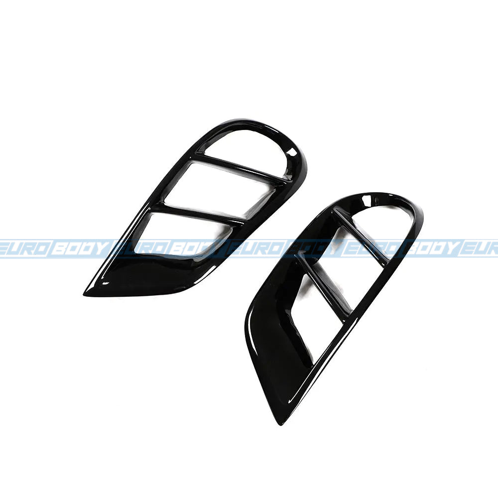Euro Design Front Bumper Vents (Gloss Black) for 15-18 Mercedes-Benz C-Class (AMG/AMG-Line) W205/C205