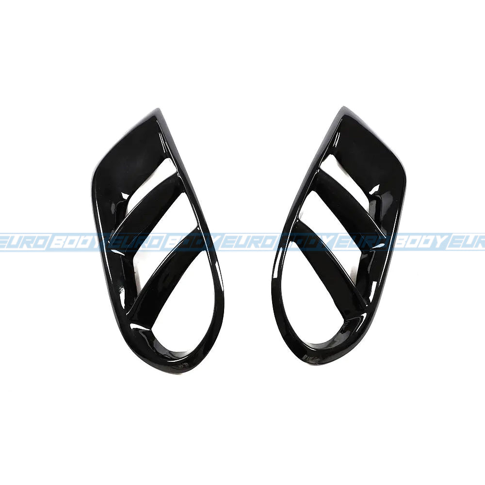 Euro Design Front Bumper Vents (Gloss Black) for 15-18 Mercedes-Benz C-Class (AMG/AMG-Line) W205/C205