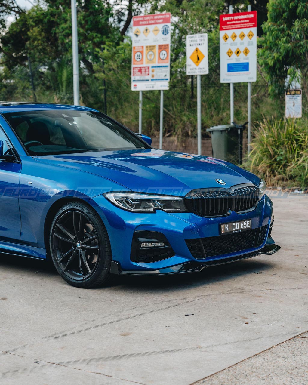M-Performance Style Front Lip (Gloss Black) for 19-22 BMW 3 Series G20/G21 (M-Sport)
