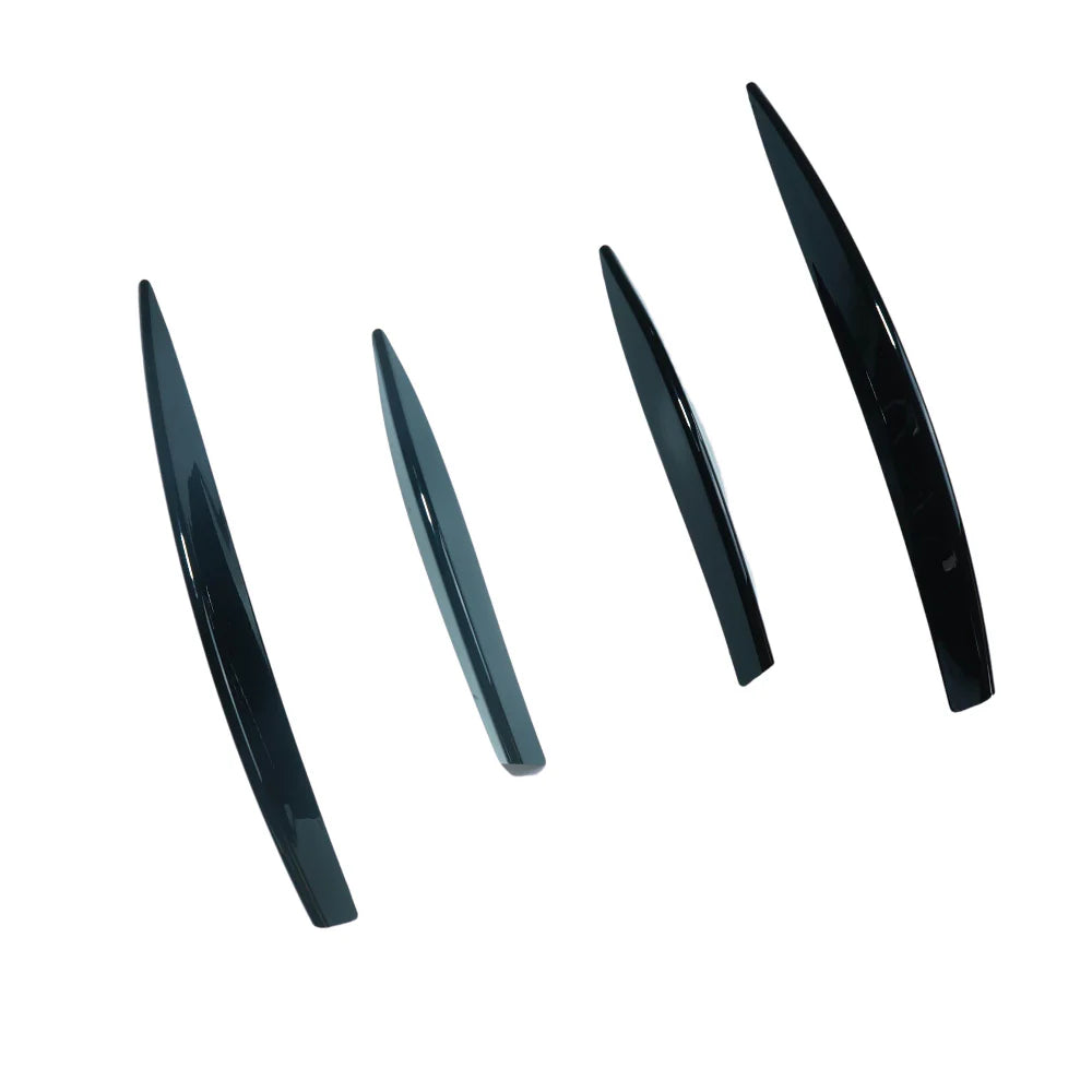 Euro Design Front Fins (Gloss Black) for 23+ Mercedes-Benz A-Class (A35/AMG-Line) W177/V177