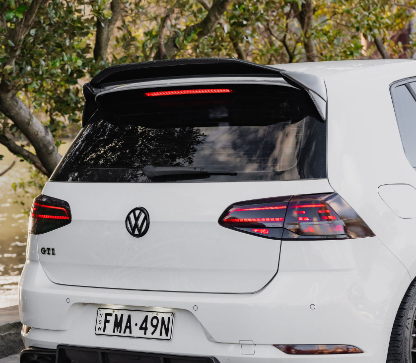 A-Spec Style Rear Spoiler (Carbon Fibre) for 12-20 Volkswagen Golf MK7/7.5 GTI/R