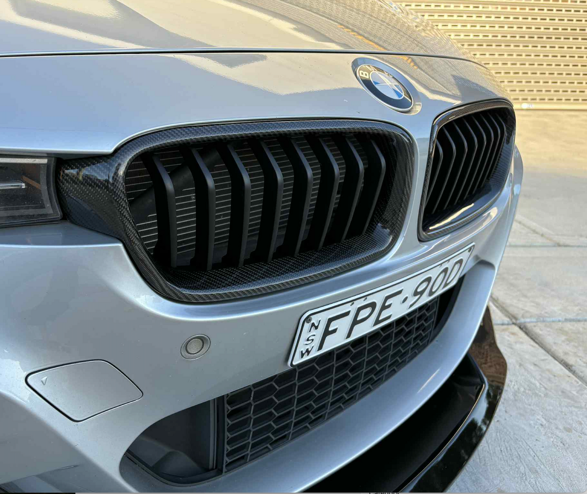 Euro Design Single Slot Front Grill (Carbon Fibre) for 13-18 BMW 3 Series F30/F31