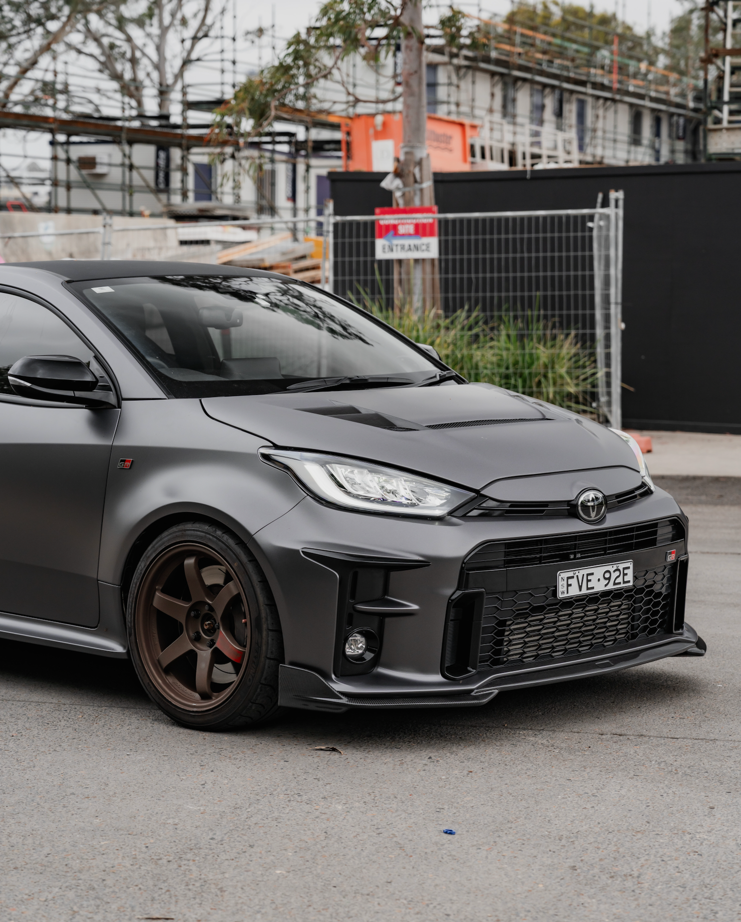 Euro Design Front Diffuser for 20+ Toyota GR Yaris MXPA12