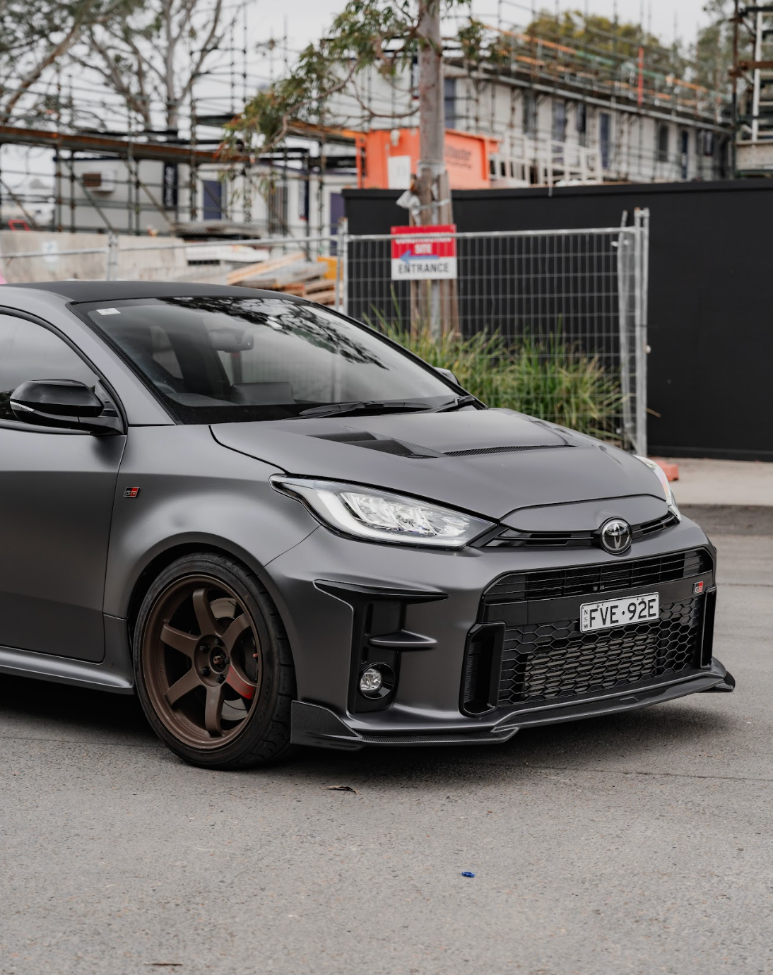 VRS-I Style Bonnet/Hood (Carbon Fibre) for 20+ Toyota GR Yaris MXPA12