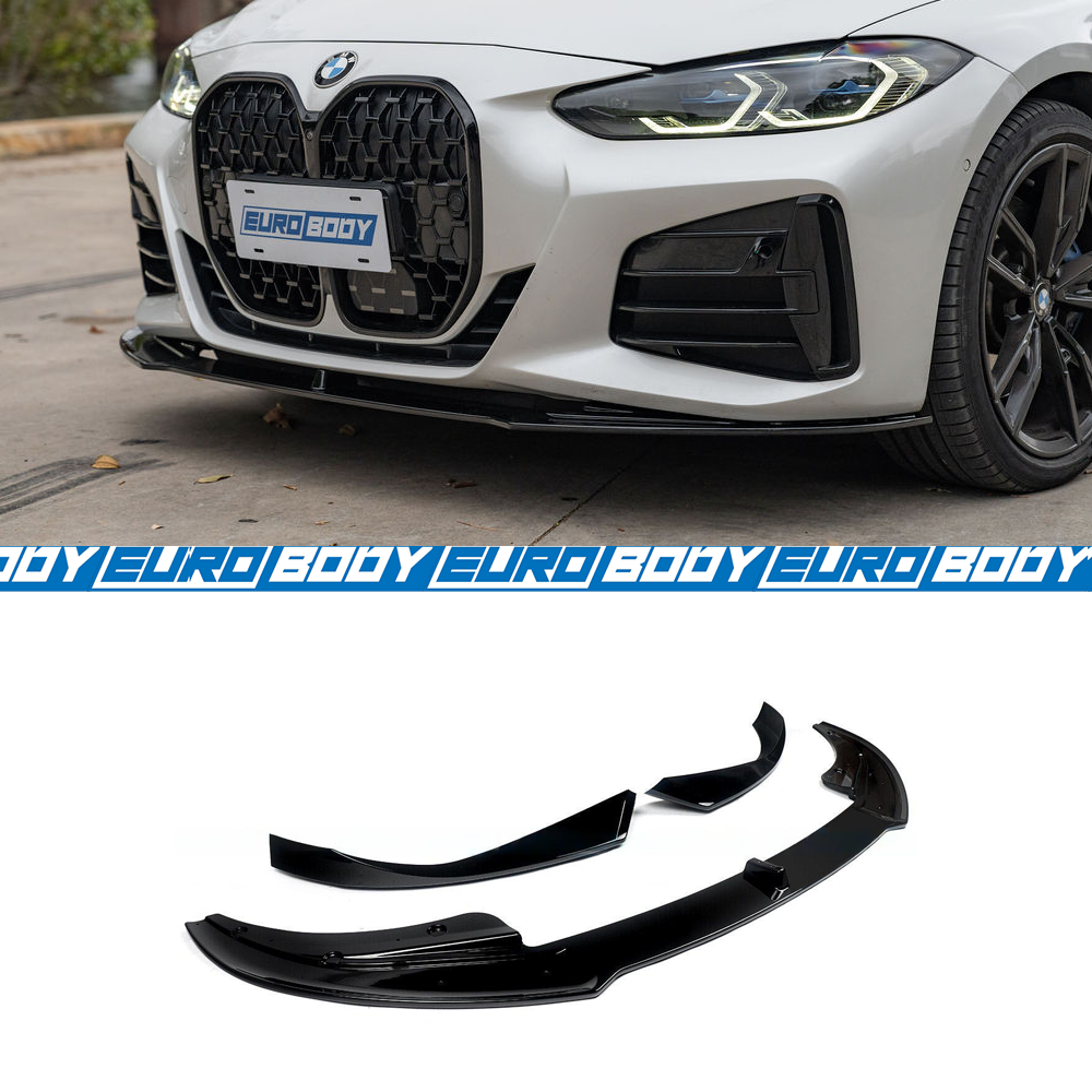 AC Style Front Lip (Gloss Black) for 20+ BMW 4 Series G22/G23 (M-Sport)