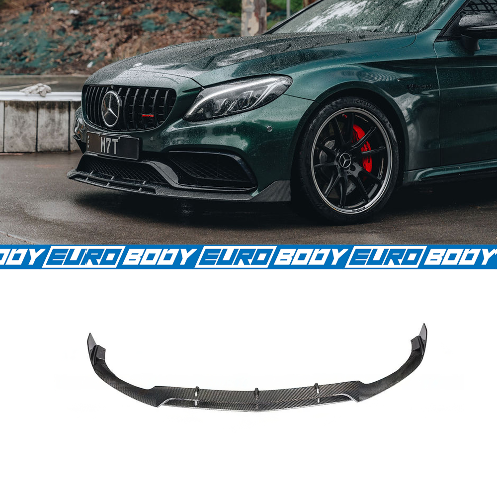 BB Style Front Lip (Carbon Fibre) for 15-21 Mercedes-Benz C63S (Sedan/Coupe) W205/C205