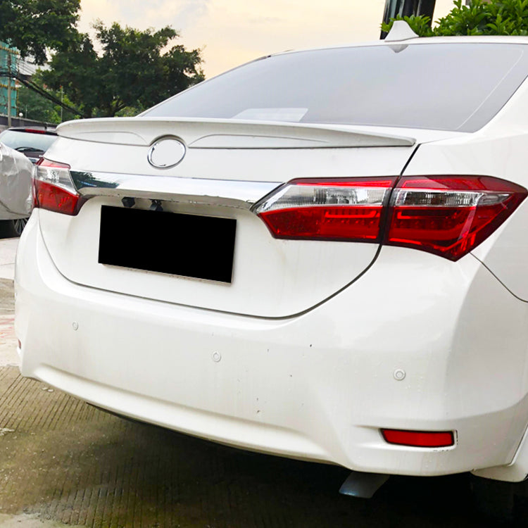 Euro Design Lip Spoiler (Gloss Black) for 14-18 Toyota Corolla (Sedan)