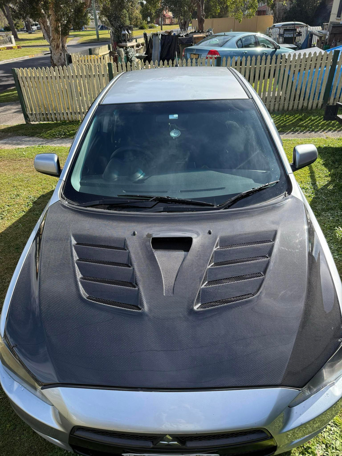 VRS-II Style Bonnet/Hood for 08-17 Mitsubishi Evolution X/Lancer CJ/Lancer Ralliart