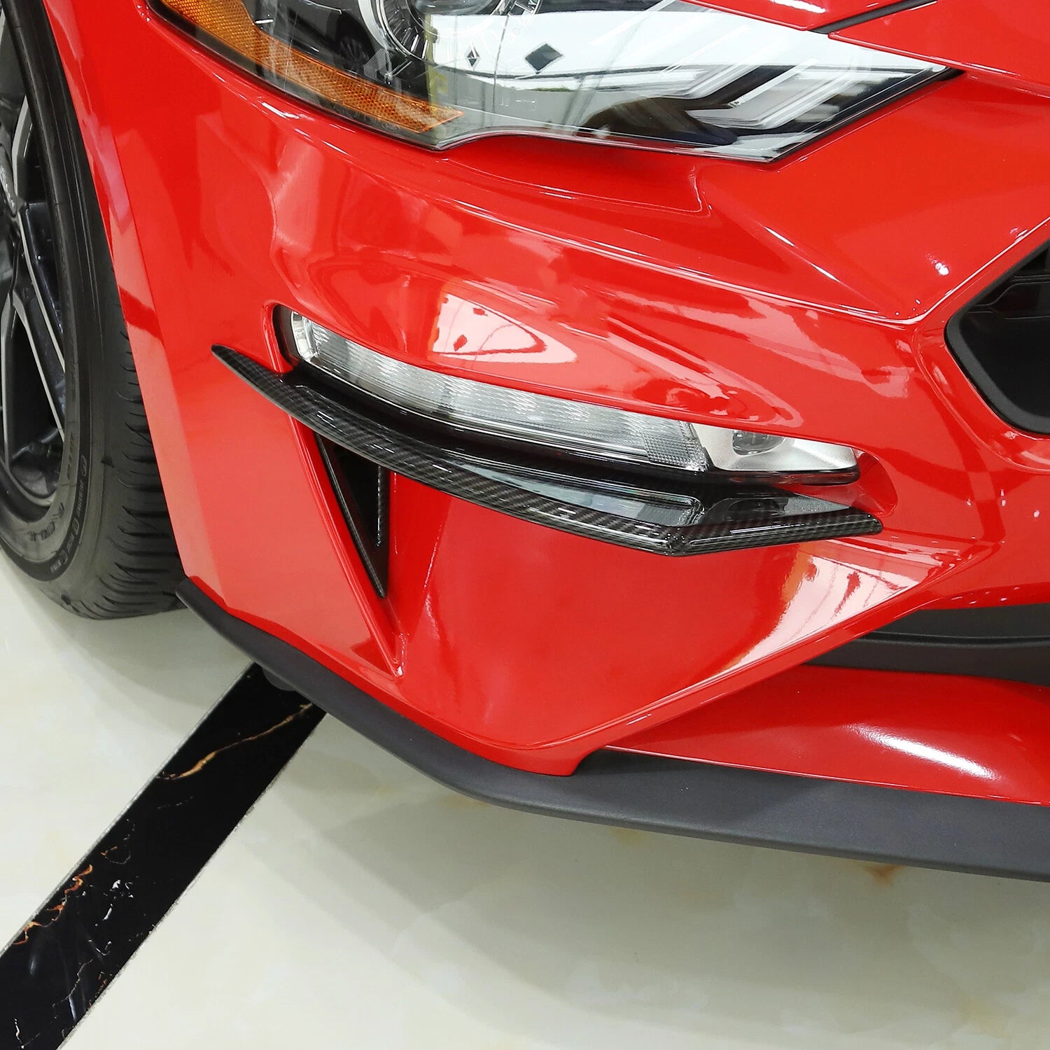 Modern Fog Lamp Canards for 18-23 Ford Mustang FN