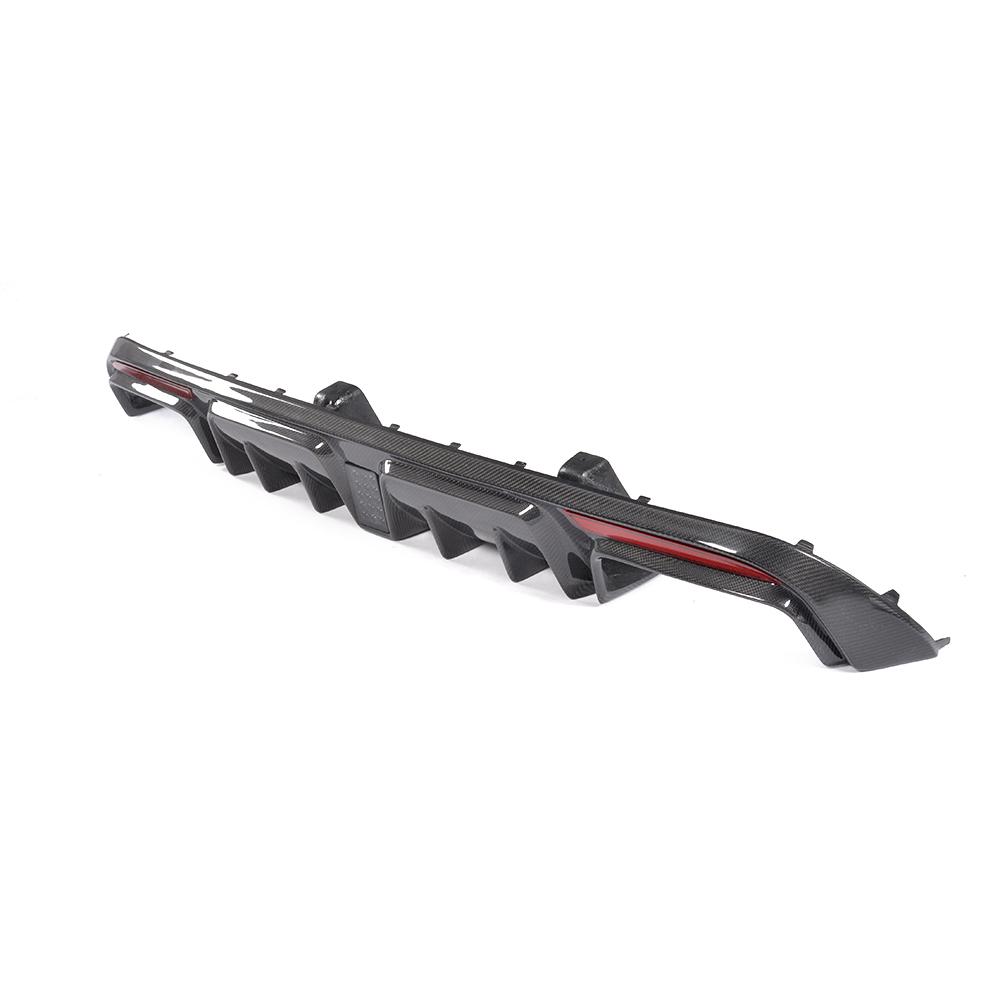 BB Style Rear Diffuser with LED for 15-21 Mercedes-Benz C-Class (AMG/AMG-Line) W205/C205