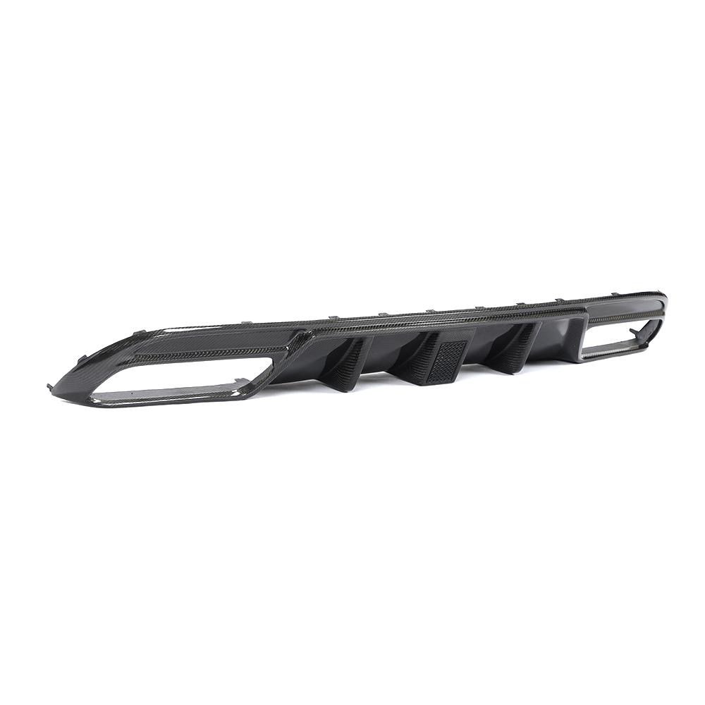 AMG Style Rear Diffuser with LED (Carbon Fibre) for 15-18 Mercedes-Benz C-Class/C63S (AMG-Line/AMG) W205