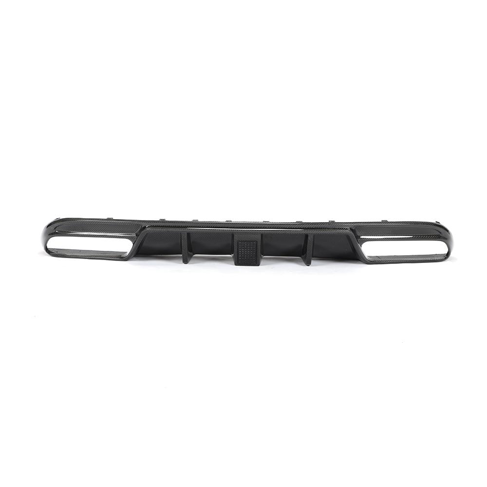 AMG Style Rear Diffuser with LED (Carbon Fibre) for 15-18 Mercedes-Benz C-Class/C63S (AMG-Line/AMG) W205