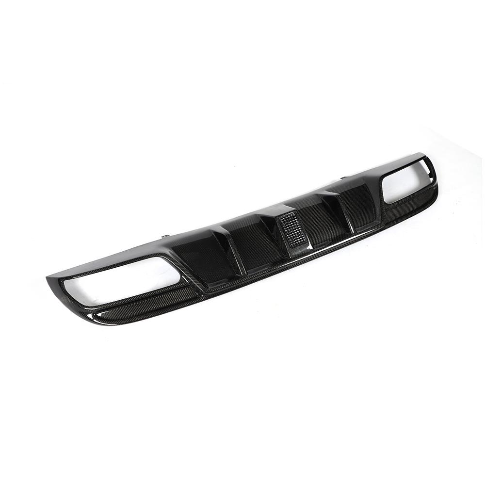AMG Style Rear Diffuser with LED (Carbon Fibre) for 15-18 Mercedes-Benz C-Class/C63S (AMG-Line/AMG) W205