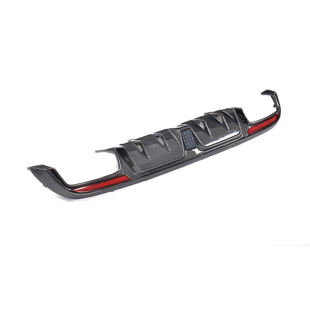 BB Style Rear Diffuser with LED for 15-21 Mercedes-Benz C-Class (AMG/AMG-Line) W205/C205