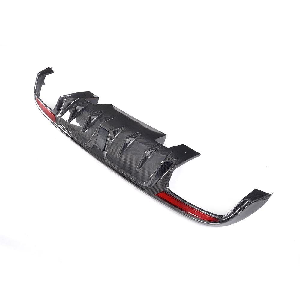 BB Style Rear Diffuser with LED for 15-21 Mercedes-Benz C-Class (AMG/AMG-Line) W205/C205