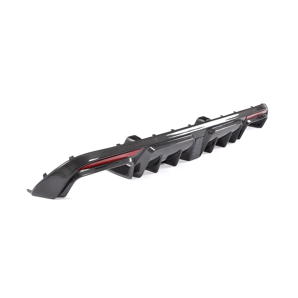BB Style Rear Diffuser with LED for 15-21 Mercedes-Benz C-Class (AMG/AMG-Line) W205/C205