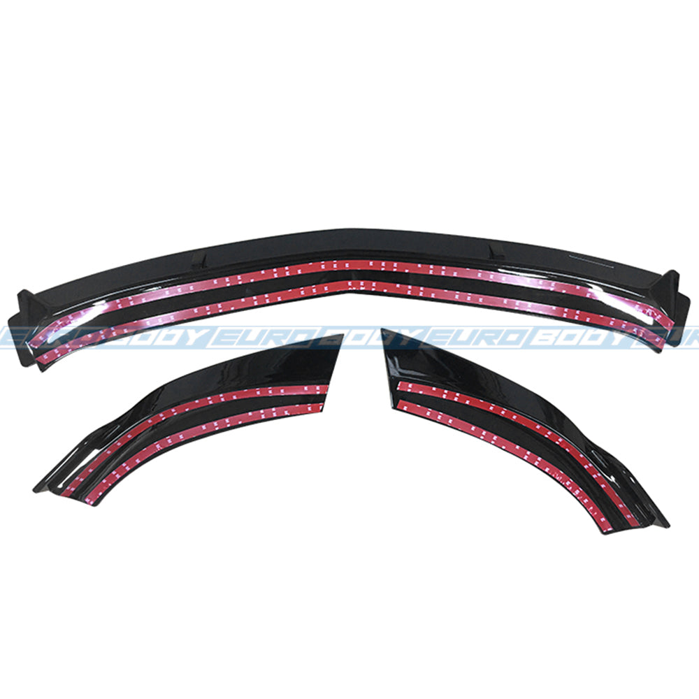 Euro Design Front Lip (Gloss Black) for 07-13 Mercedes-Benz C-Class W204