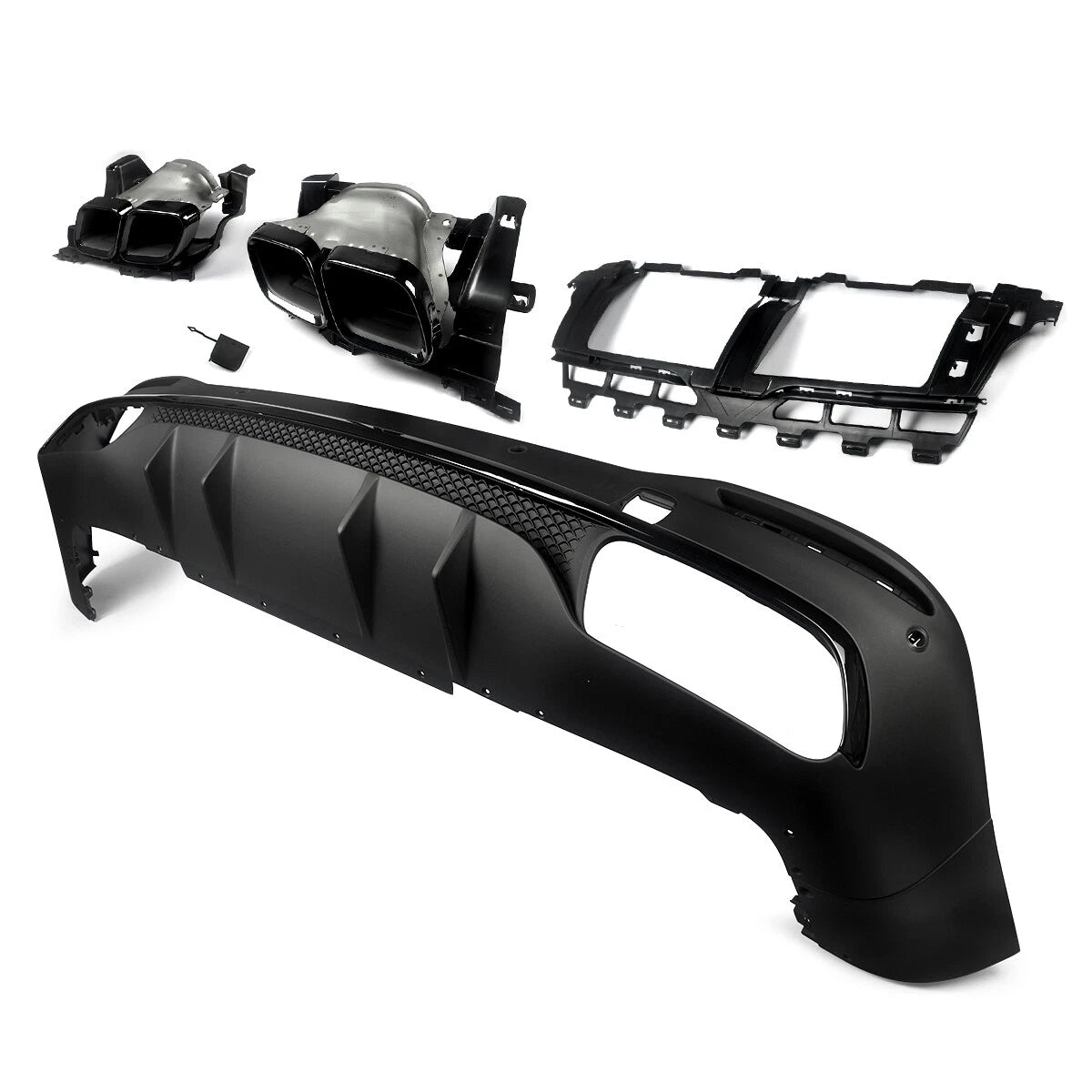 GLE63S (AMG) Style Rear Diffuser (Gloss Black) for 20+ Mercedes-Benz GLE-Class (GLE53/AMG-Line) W167