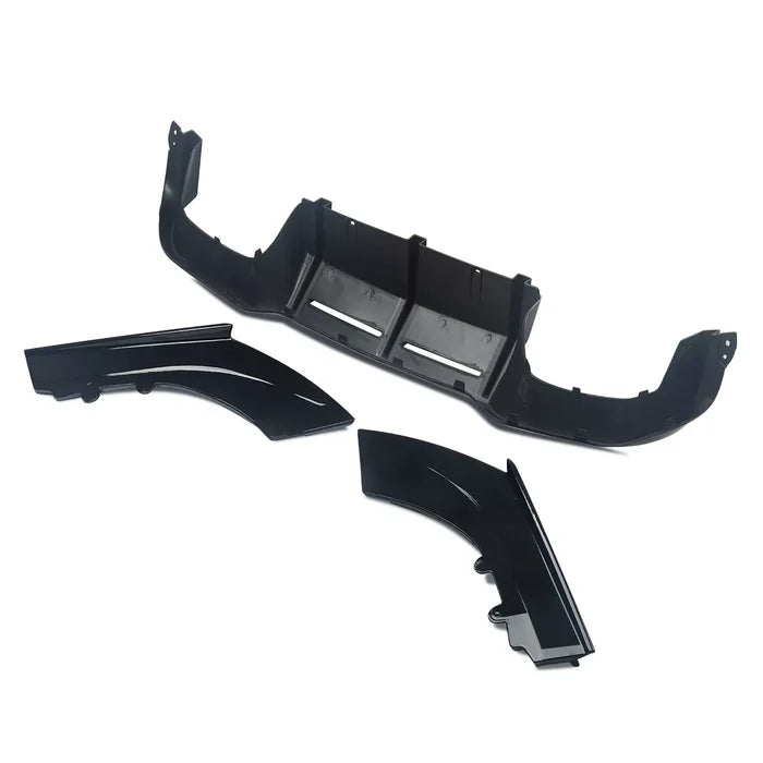 Euro Design Rear Diffuser (Gloss Black) for 16-21 BMW M2 F87