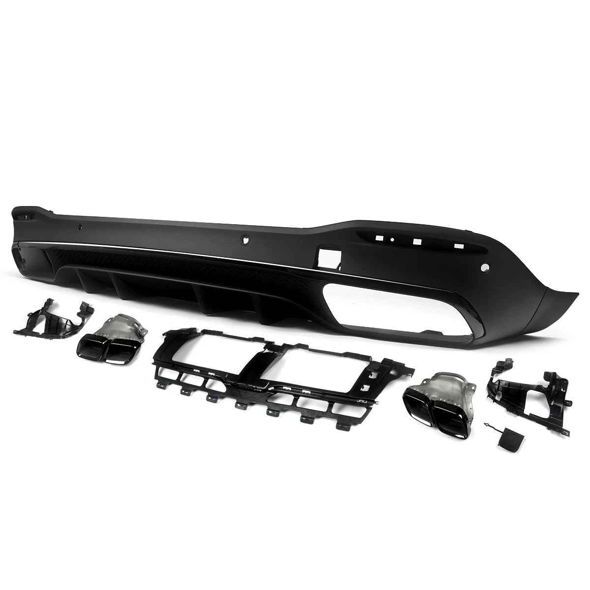 GLE63S (AMG) Style Rear Diffuser (Gloss Black) for 20+ Mercedes-Benz GLE-Class (GLE53/AMG-Line) W167