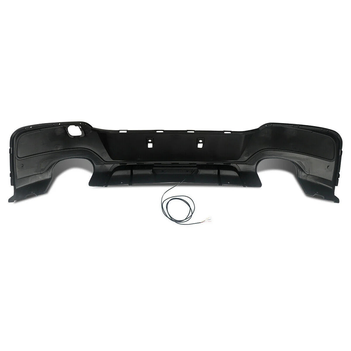 M-Performance Style Rear Diffuser with LED (Gloss Black) for 11-14 BMW 1 Series F20 (M-Sport) Pre-LCI